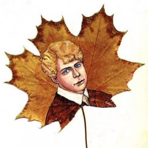 Создать мем: сергей есенин, опавшие листья, с есенин