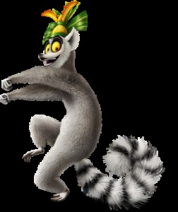 Создать мем: king julian, i like to move it, madagascar 3