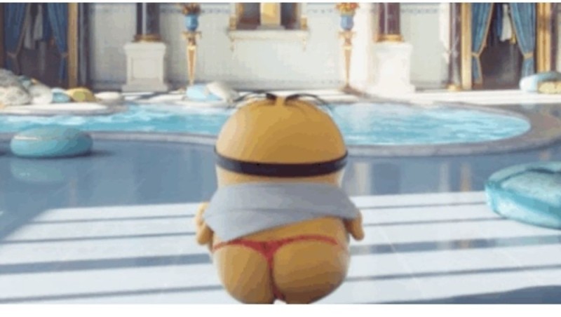 Create meme: minion's ass, Minion priests, Minion in the pool