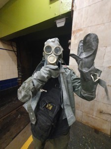 Create meme: people, head in the mask, gas mask