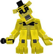 Create meme: Golden Freddy minecraft, lego golden freddy, papercraft golden Freddy