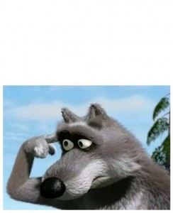 Create meme: people, wolf, bear wolf