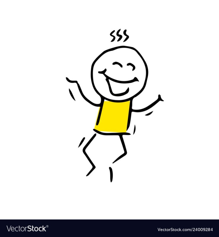 Создать мем: stick figure, мечтающий смайлик легкий рисунок, математик радостный прыгает