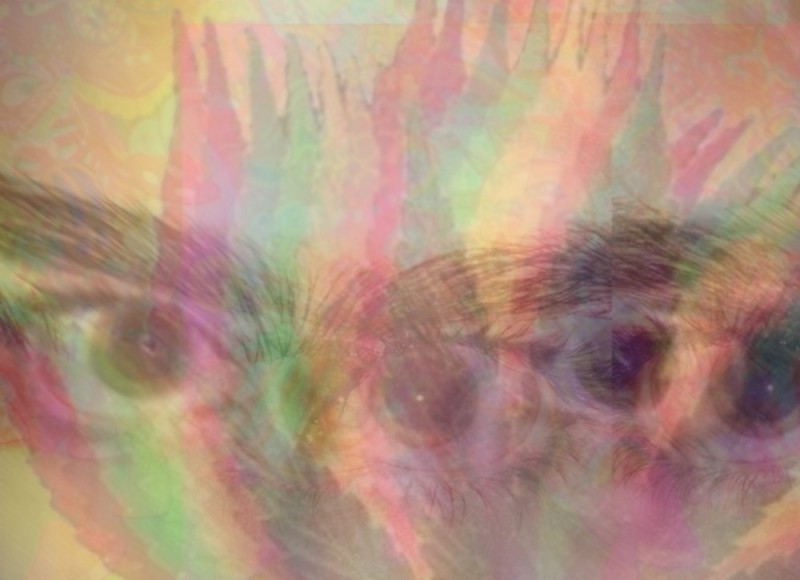 Создать мем: psychedelic vaporware, радужная кошка, психоделические гифки