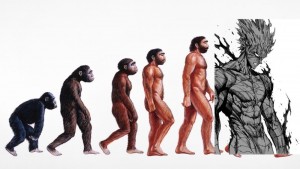 Create meme: human evolution