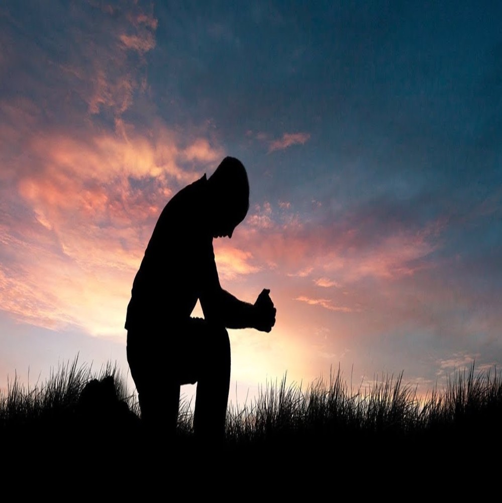 Create meme: a man prays in a field, a praying man, hindi shayari love