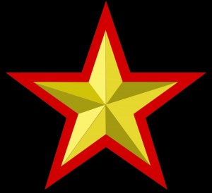 Create meme: red star, stars, red five-pointed star