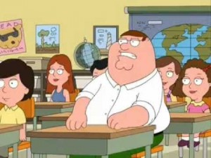 Create meme: The griffins, who the hell cares family guy, Peter Griffin who the hell cares