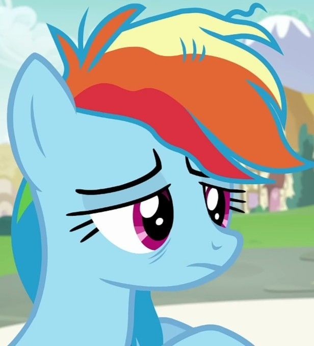 Create meme: may little pony rainbow dash, Rainbow dash is crying, rainbow dash footage