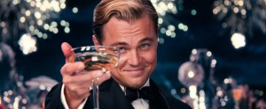 Create meme: the great Gatsby with a glass in good quality, Leonardo DiCaprio the great Gatsby, picture of Leonardo DiCaprio with a glass of