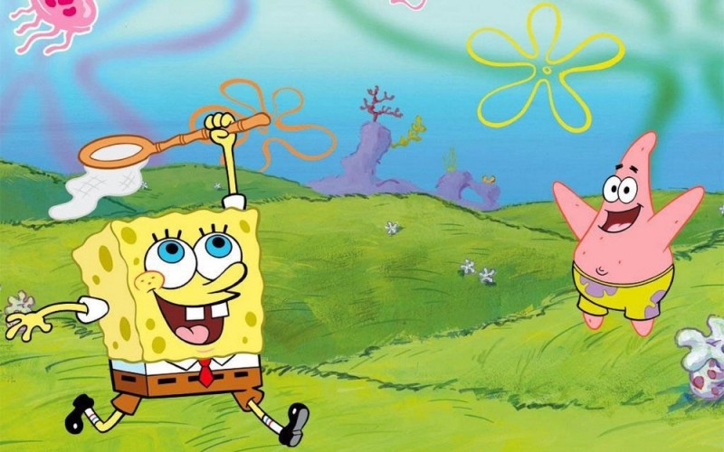 Create meme: spongebob Patrick , spongebob and Patrick are small, Spongebob and Patrick love