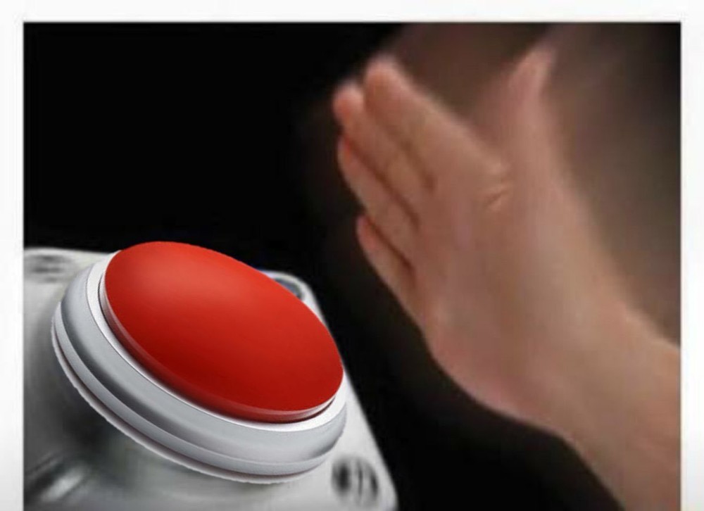 Создать мем "синяя кнопка мем, тревожная кнопка мем, кнопка мем" ...