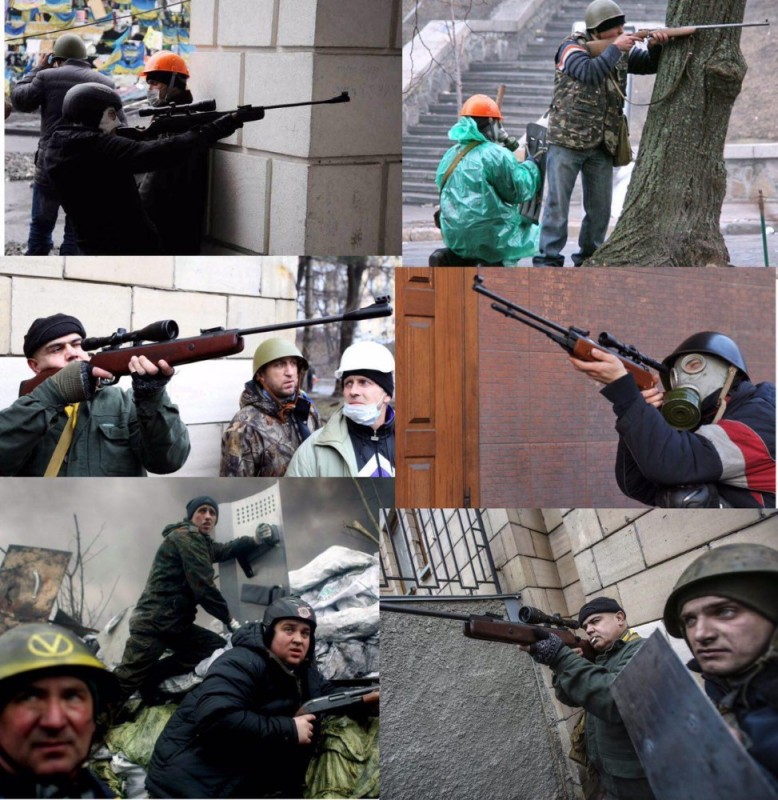 Create meme: snipers on the Maidan, Maidan weapons, sniper 