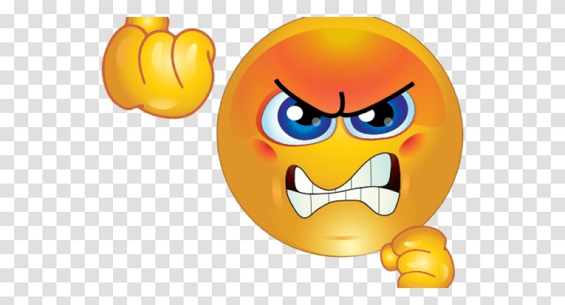 Create meme: angry emoticons, A very angry smiley face, Angry emoji with a fist