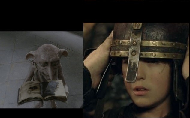 Create meme: Harry Potter Dobby, the Lord of the rings the two towers , the Lord of the rings 