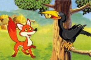 Create meme: the crow and the Fox fable, the crow and the Fox gif, wings crow and the Fox picture