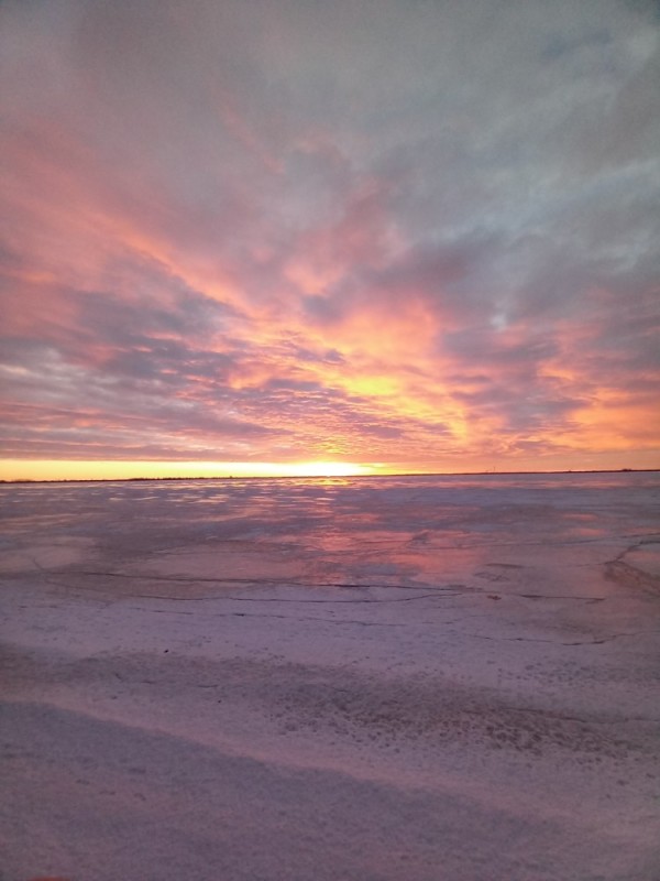 Create meme: sea sunset, sea shore, Baikal at sunset