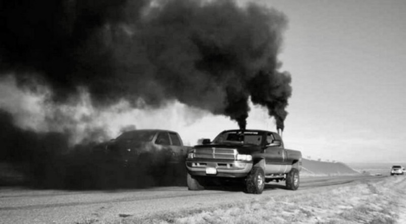 Create meme: The car is smoking, smoke from the exhaust pipe, blue smoke