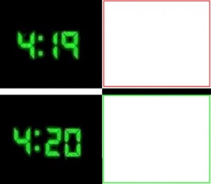 Create meme: xclock, 4:19 4:20, know your meme