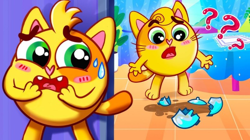 Create meme: baby zoo kids songs, cat , fun games