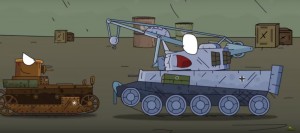 Create meme: ranzar tanks, 152mm: cartoons about tanks, cartoons about tanks