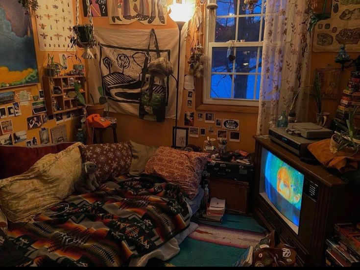 Create meme: a room in style, A hippie-style room, The hippie aesthetics room