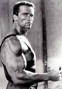 Create meme: Arnold Schwarzenegger commando, Mr. Olympia Arnold Schwarzenegger, Arnold Schwarzenegger in his youth