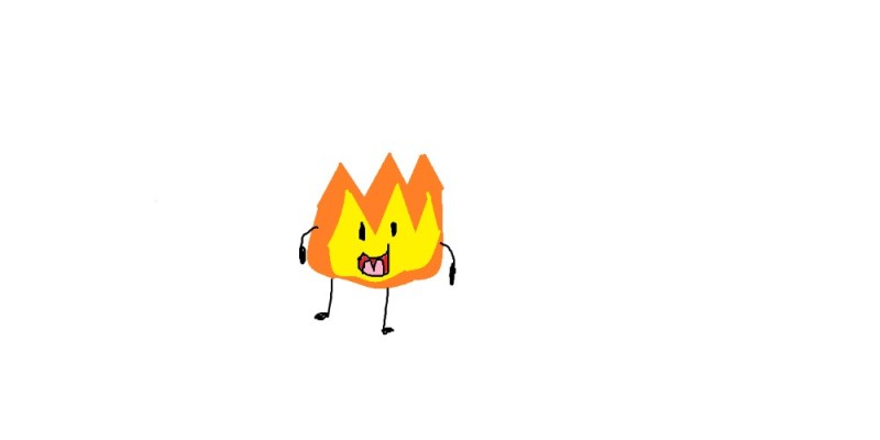 Create meme: bfdi firey, firey, bfdi firey scream