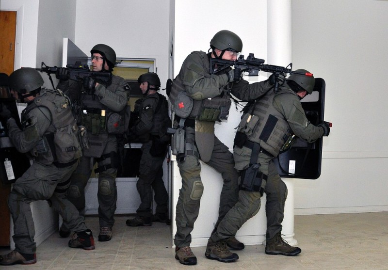 Create meme: riot police, spetsnaz OMON, US police Special Forces