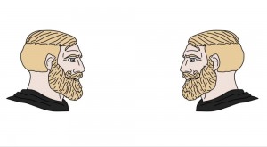 Создать мем: мем мужчина с бородой и девушка, бородатый человек мем, мемы шаблоны для комиксов