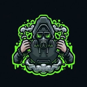 Create meme: gas mask logo, toxic team logo, logo games