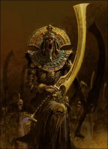 Create meme: warhammer 40,000 the Emperor on the throne, tomb kings warhammer portraits, tomb kings Warhammer