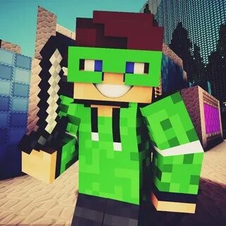 Create meme: green minecraft, Lord Minecraft, The battle of YouTubers