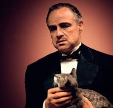 Create meme: don corleone with a cat, the godfather Vito Corleone, Marlon Brando the godfather
