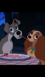 Create meme: lady and the tramp lady, lady and the tramp 1955 cartoon, lady and the tramp 1955 cartoon