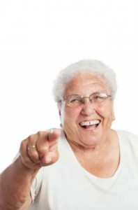 Create meme: grandmother laughs, old woman