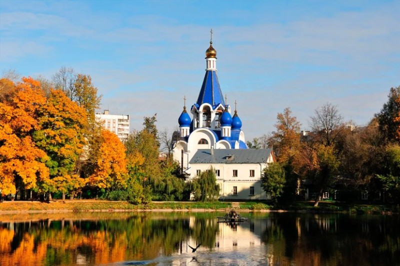 Создать мем: церковь рождества пресвятой богородицы (королёв), храм рождества пресвятой богородицы, храм рождества богородицы в костино королев