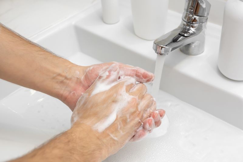 Create meme: hand washing , wash hands , body part