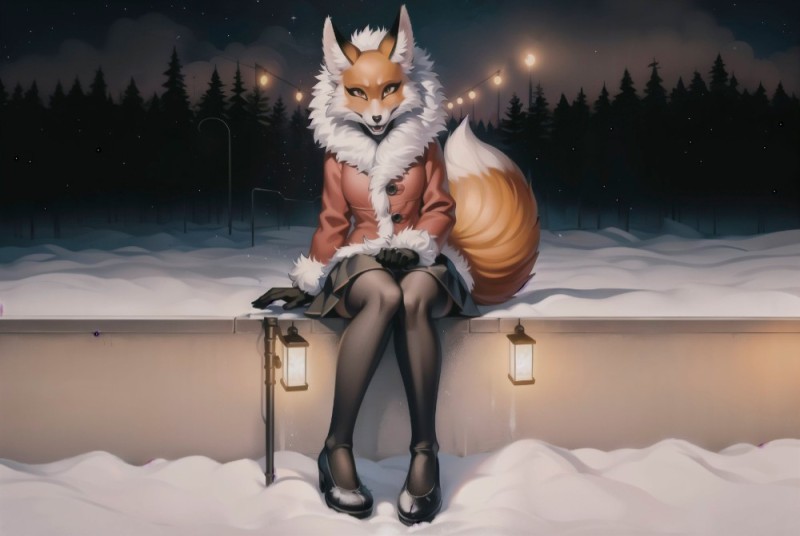 Create meme: illustration of a Fox, fox cute drawing, furry art cute