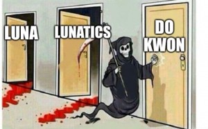 Create meme: death with a scythe and doors, meme death, meme the grim Reaper