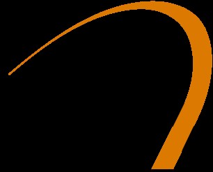 Create meme: thin orange arrow, curved arrow, orange line