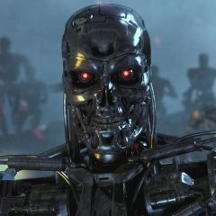 Create meme: artificial intelligence, killer robots, fighting robots