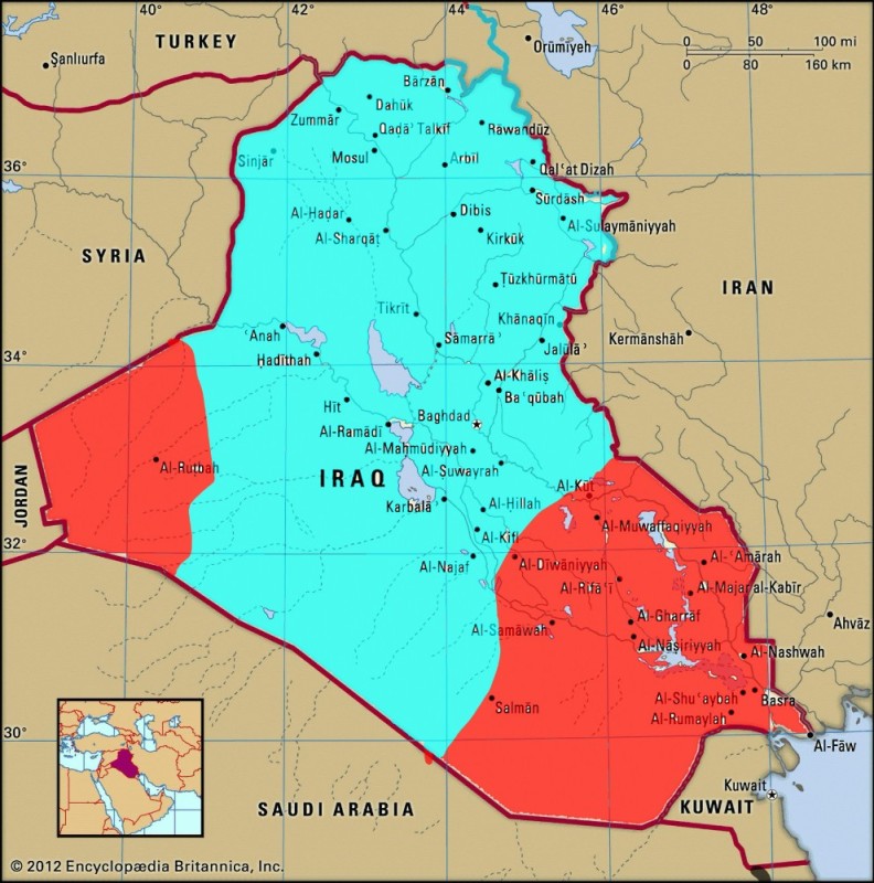 Create meme: map of Iraq, Iraq political map, Iraq world map