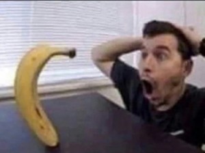 Create meme: memes, banana, funny joke