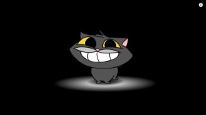 Создать мем: черный кот, скэтмен кэт - поющий кот, кот