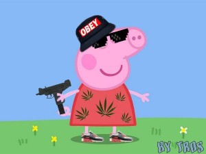 Create meme: peppa pig rap without the Mat, peppa pig