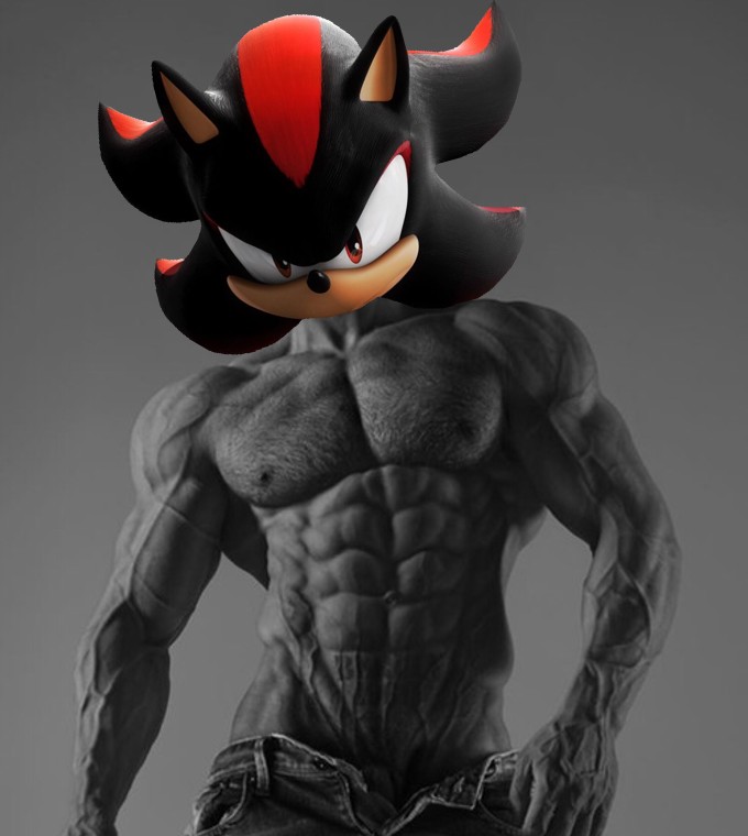 Create meme: hedgehog shadow, shadow , shadow muscle