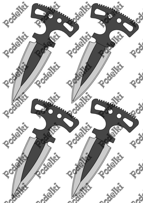 Create meme: blue gem stick knives, shadow tychkovye knives drawing, the template of the poking knives