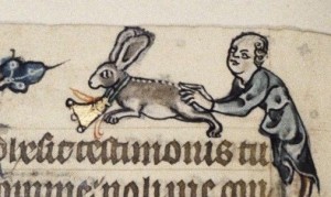 Создать мем: средневековые миниатюры, страдающее средневековье заяц, средневековые