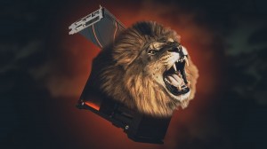 Create meme: roar, animals, lion